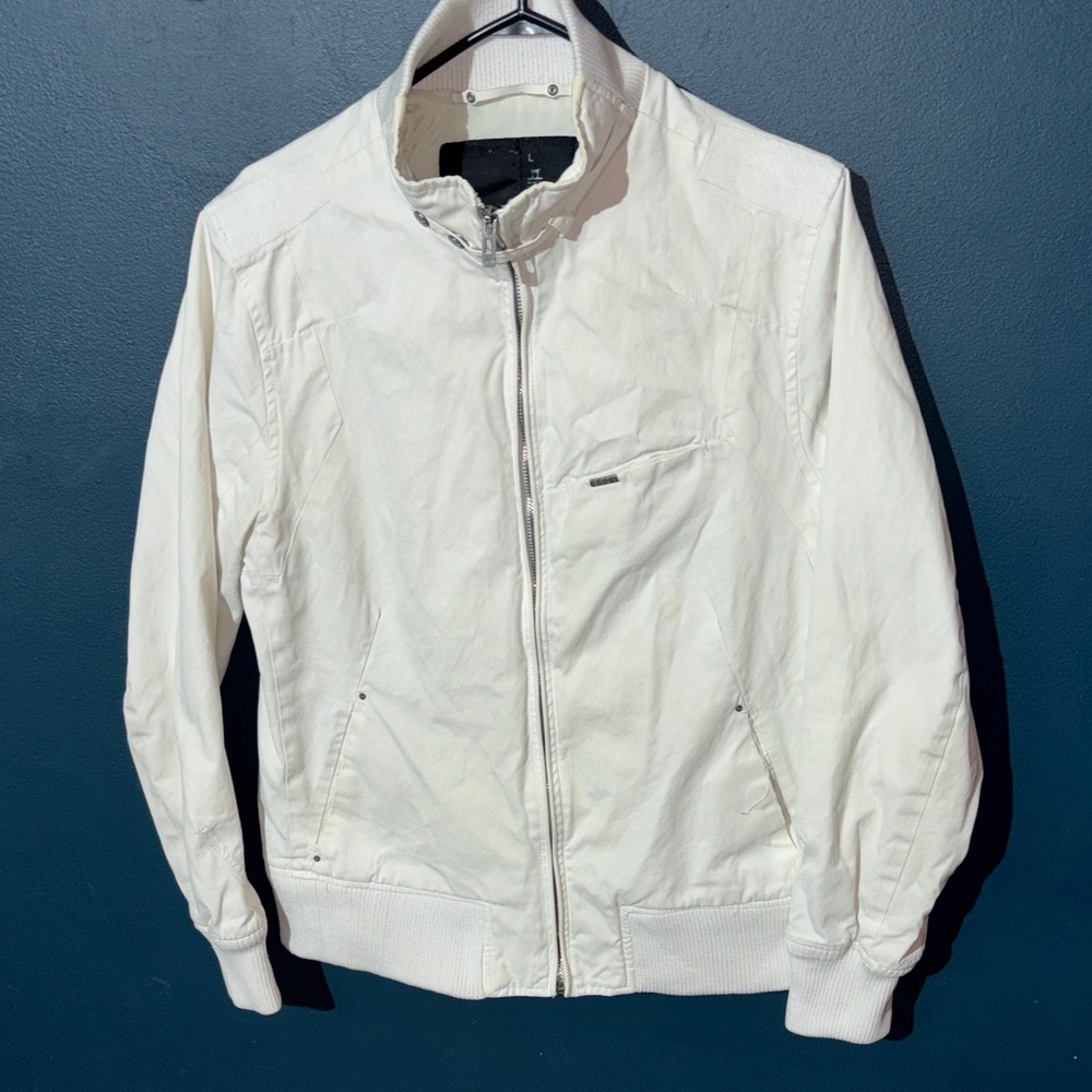 Men's White Lighyweight Denim Jacket